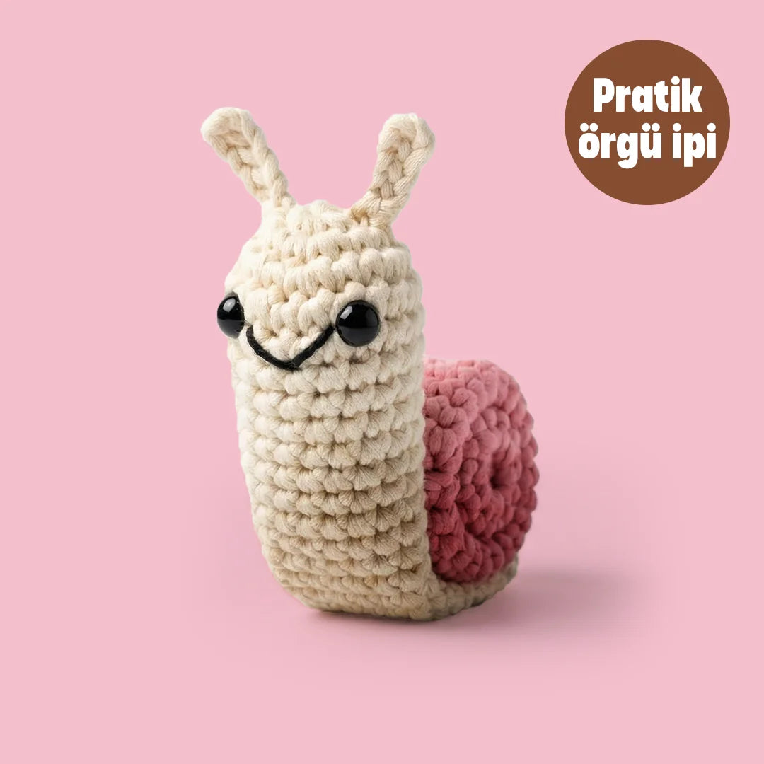 Salyangoz Amigurumi Kiti - Pratik Örgü İp
