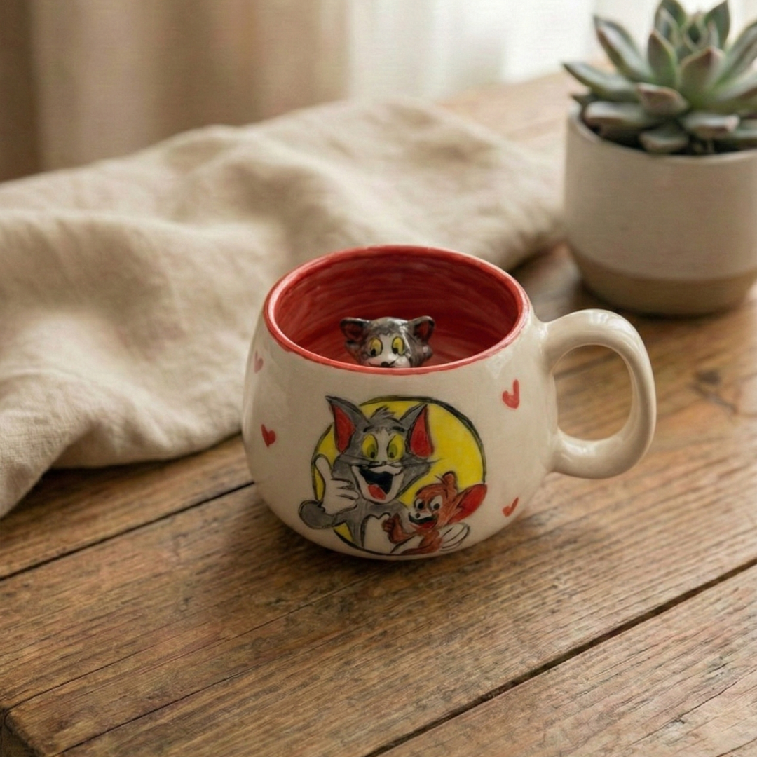 El Yapımı Seramik Kupa 36