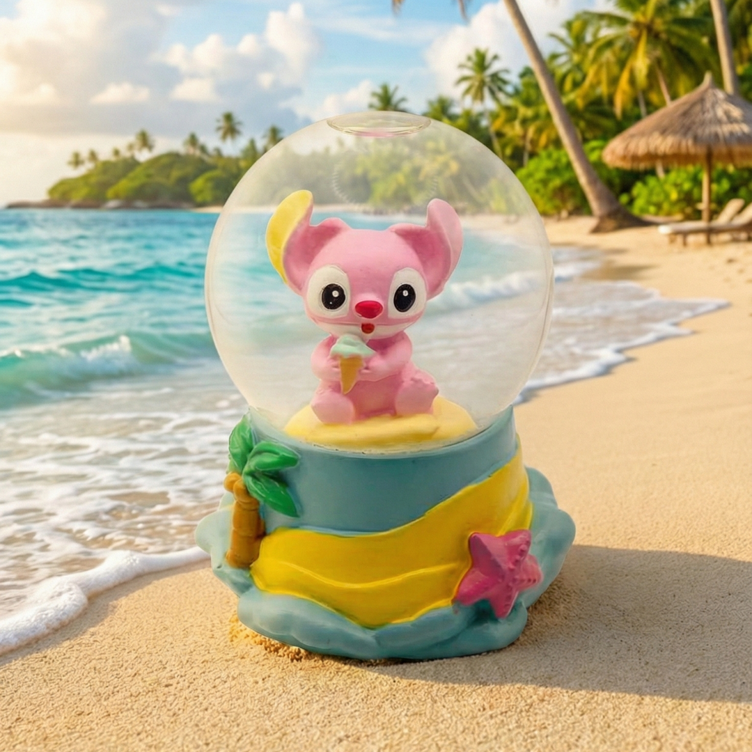 Angel Işıklı Müzikli Kar Küresi (Küçük Boy)