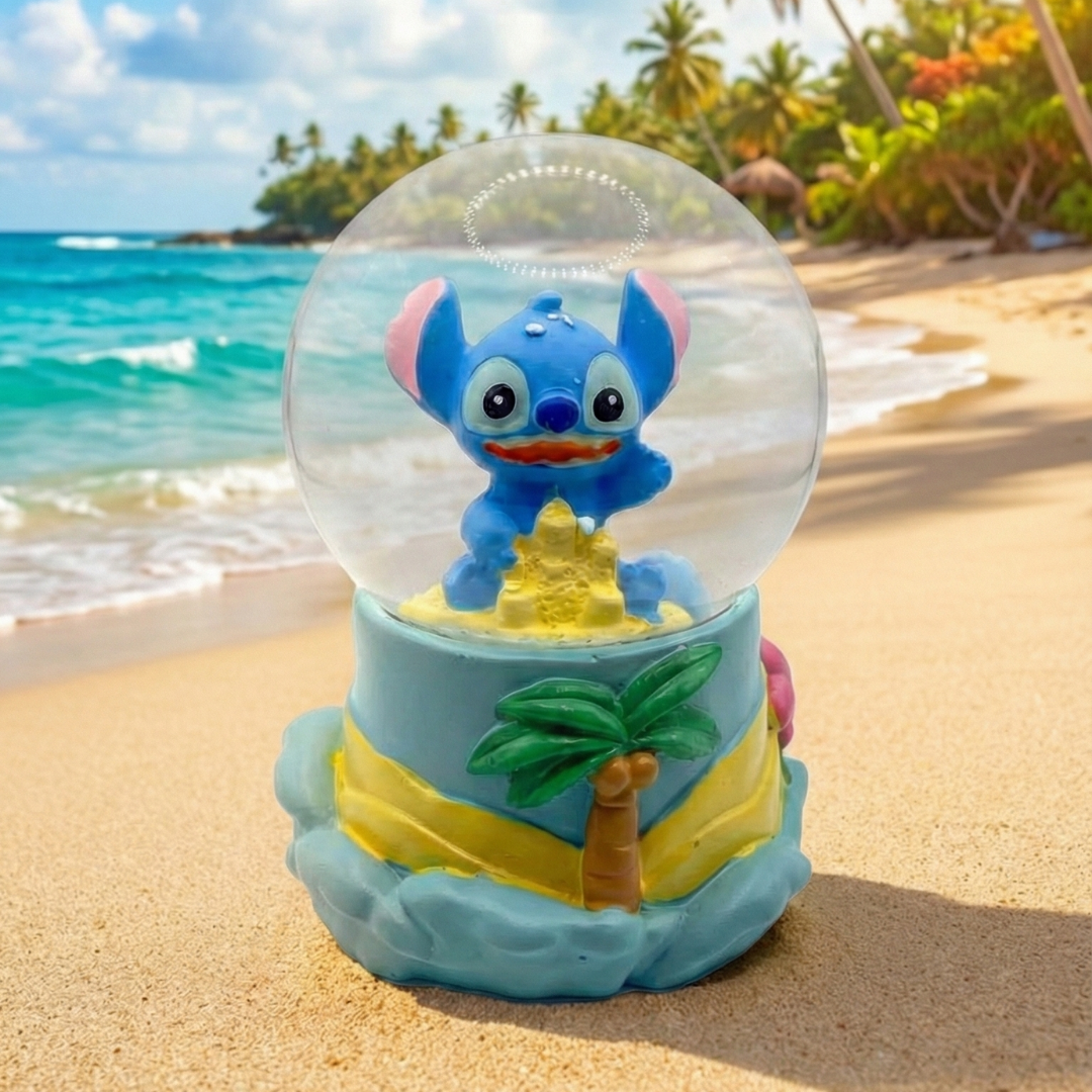 Stitch Işıklı Müzikli Kar Küresi (Küçük Boy)