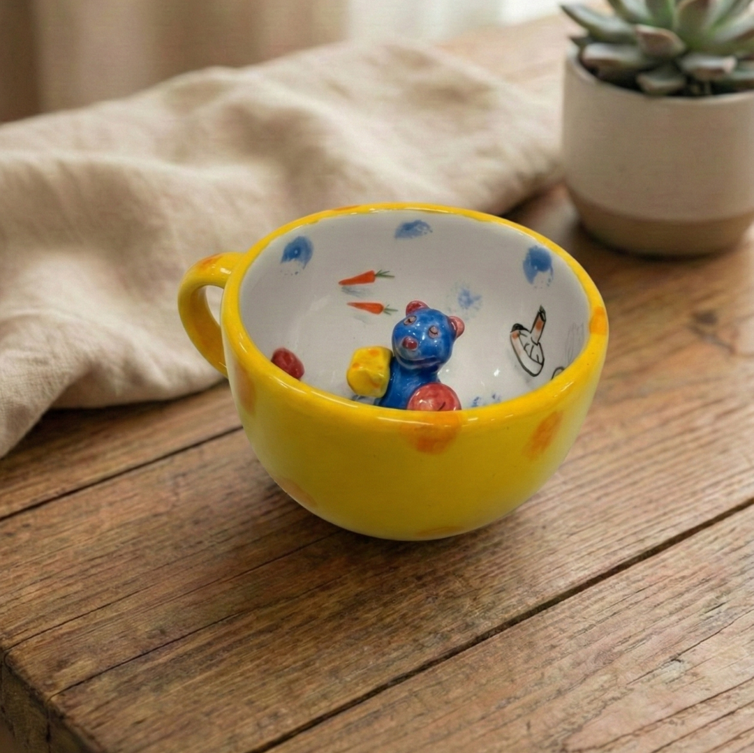 El Yapımı Seramik Kupa 7