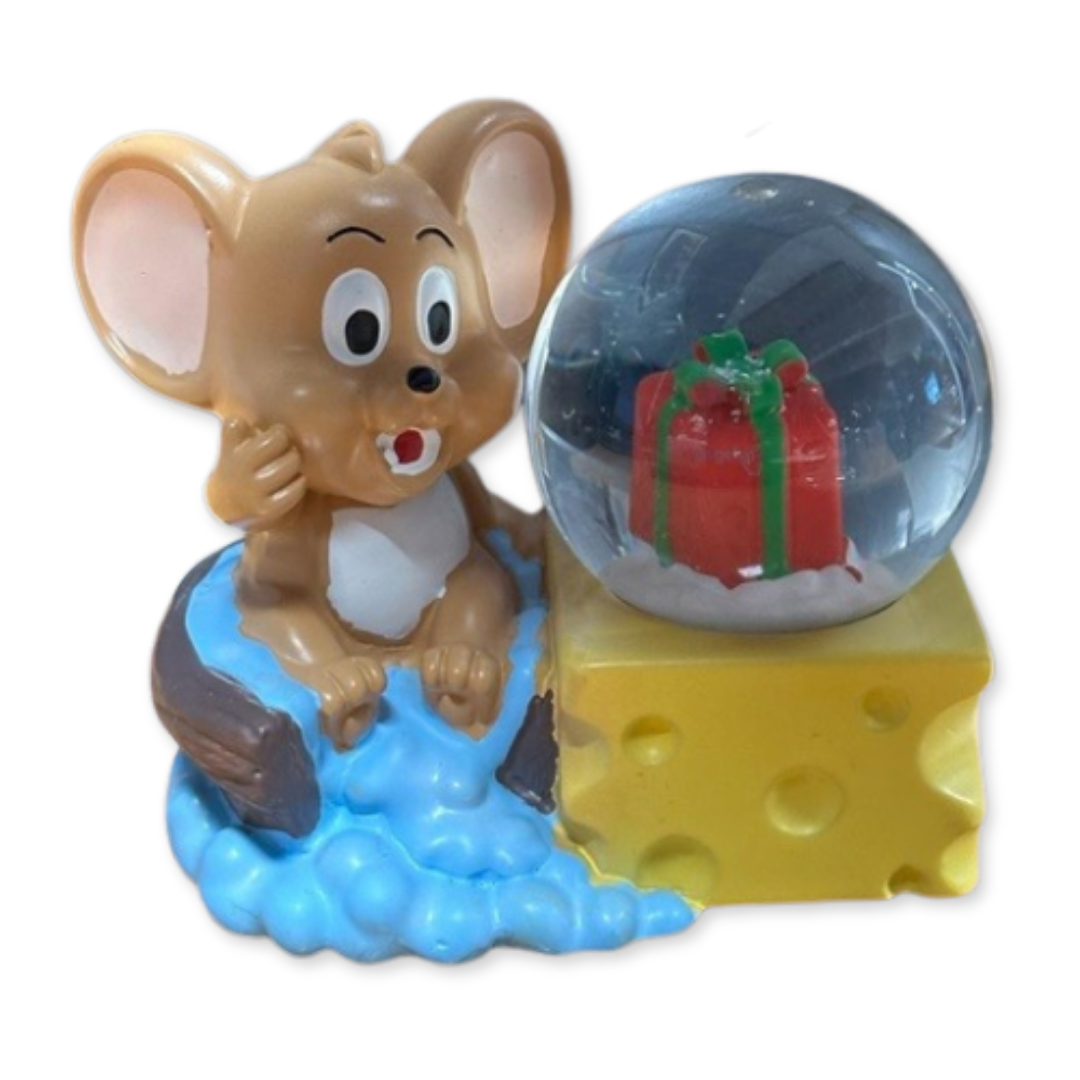 Fare Biblolu Işıklı Müzikli Kar Küresi (Orta Boy)