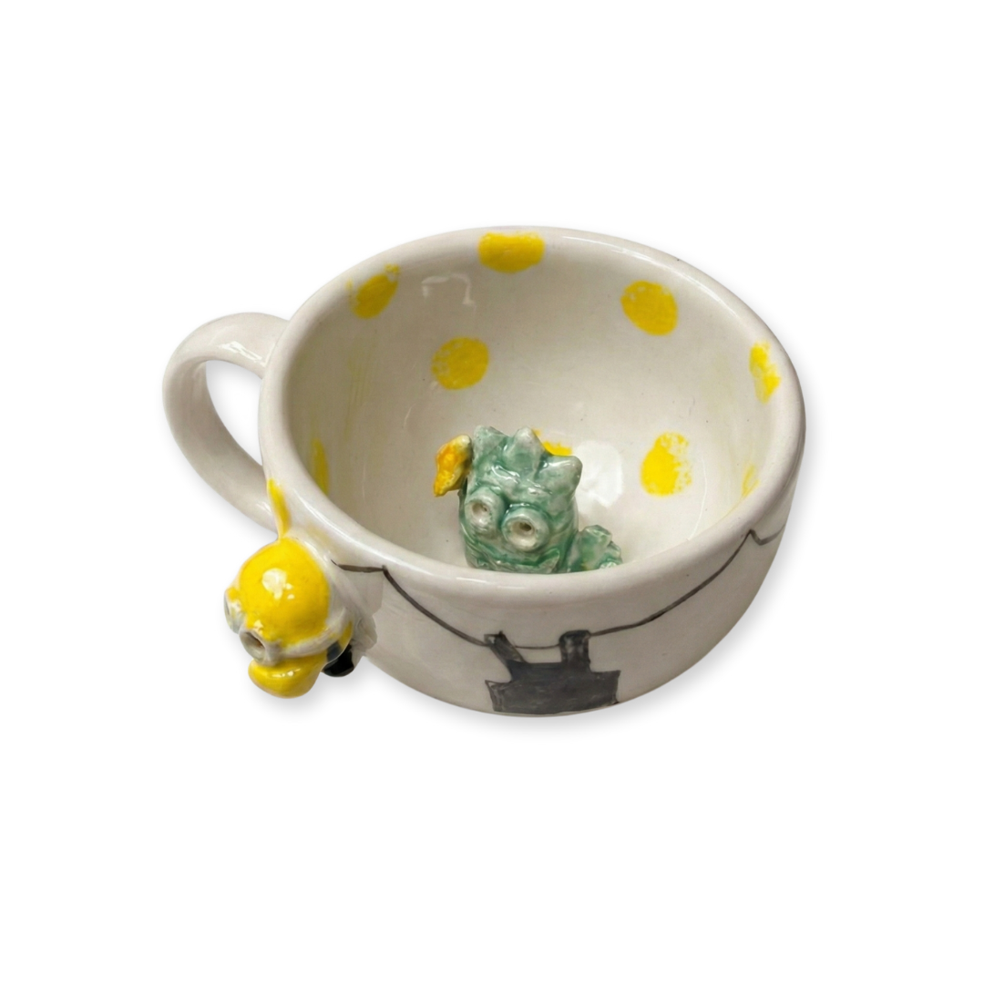 El Yapımı Seramik Kupa 14