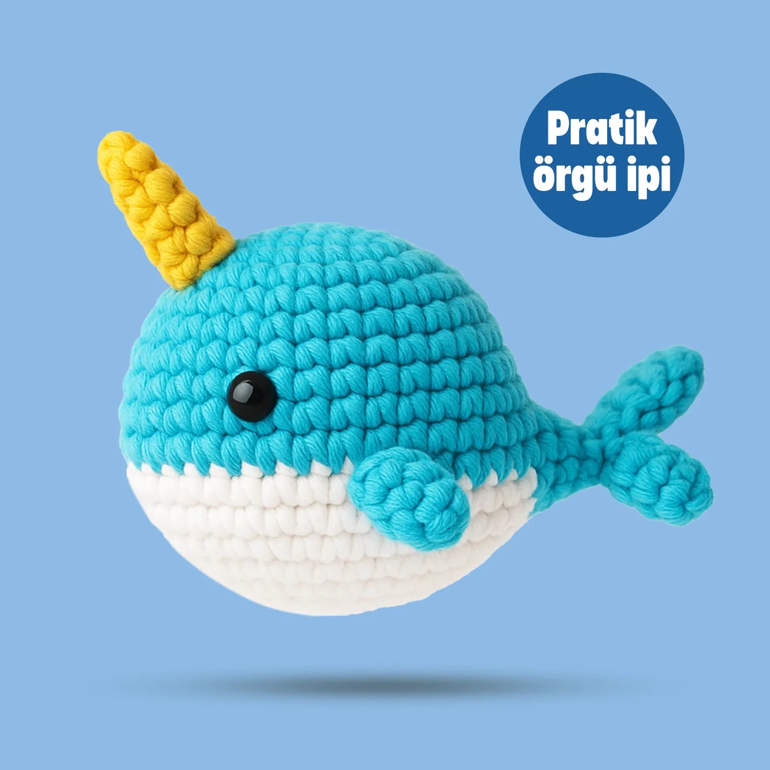 Balina Amigurumi Kiti - Pratik Örgü İp