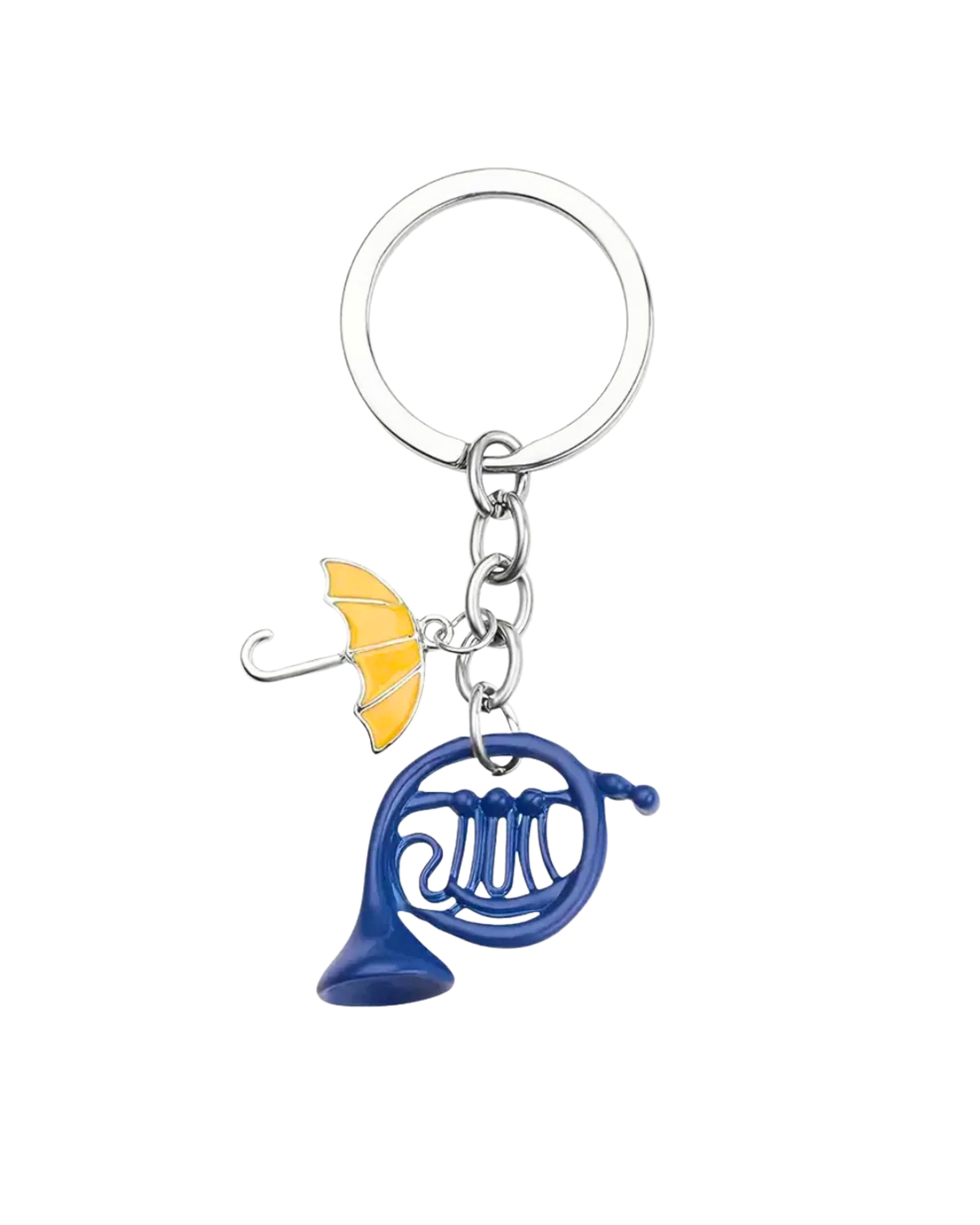 Mavi Fransız Kornosu Anahtarlık