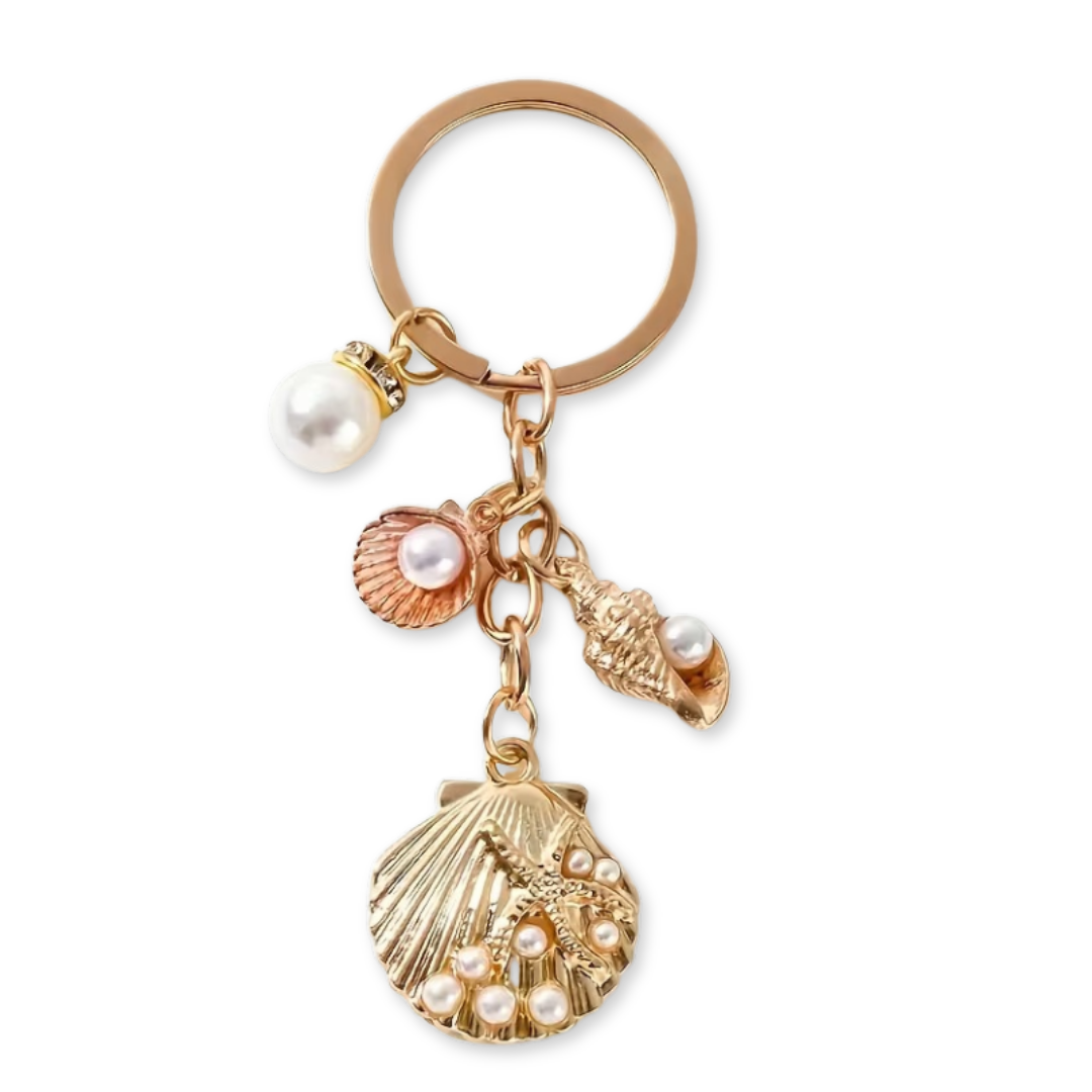 İnci & Deniz Kabuğu Anahtarlık