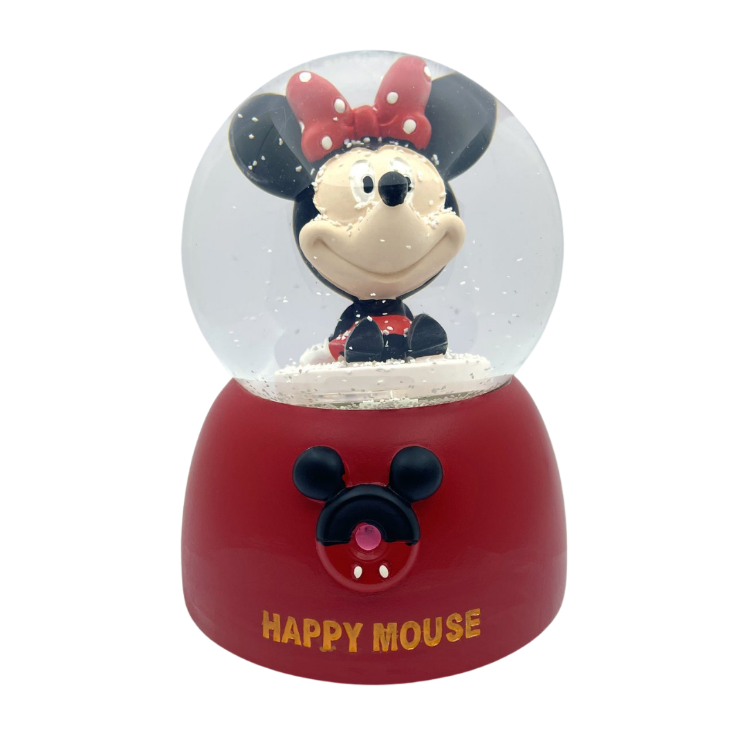 Minnie Mouse Işıklı Müzikli Kar Küresi (Küçük Boy)
