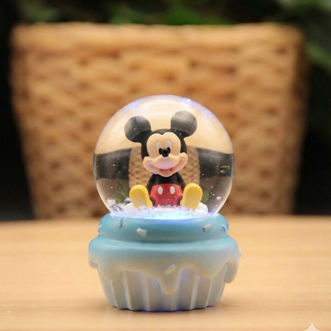 Mickey Mouse Işıklı Müzikli Kar Küresi (Küçük Boy)