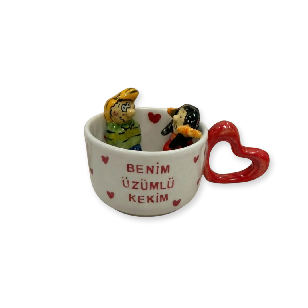 El Yapımı Seramik Kupa 10