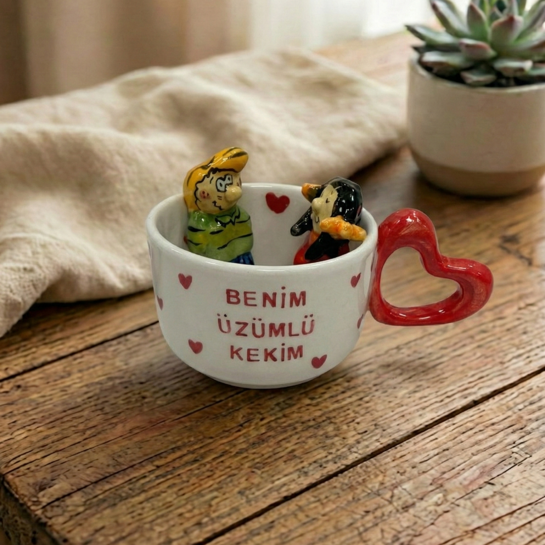 El Yapımı Seramik Kupa 10