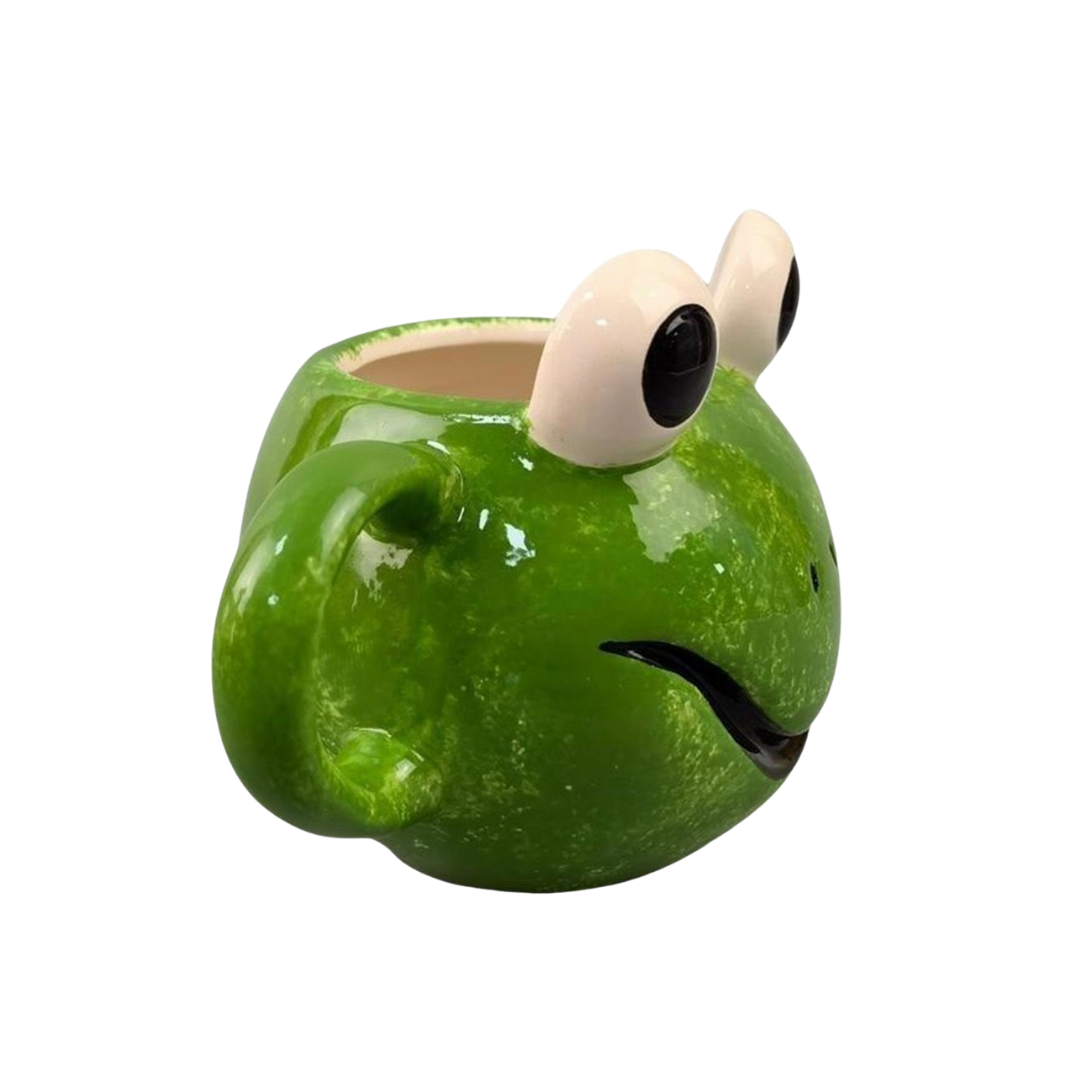 Kurbağa Surat Seramik Kupa