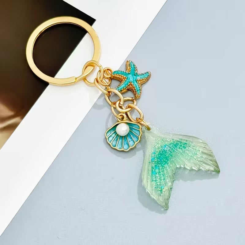 Işıltılı Deniz Kızı Anahtarlık