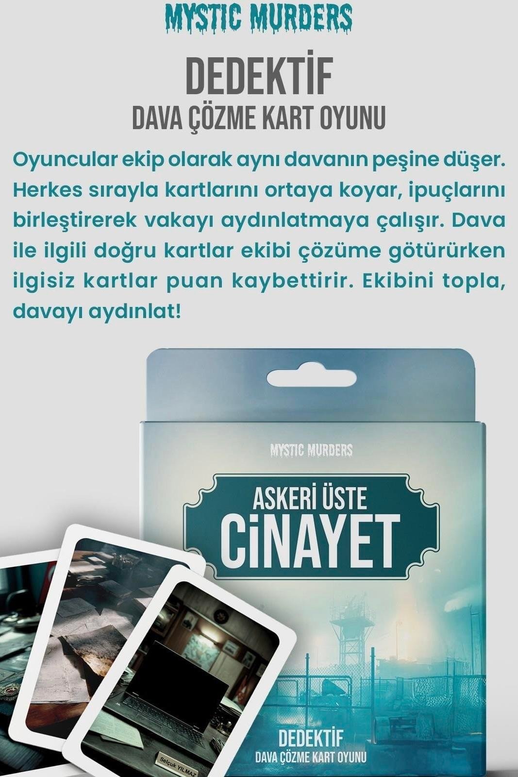 Dedektif Kart Oyunu - Askeri Üste Cinayet