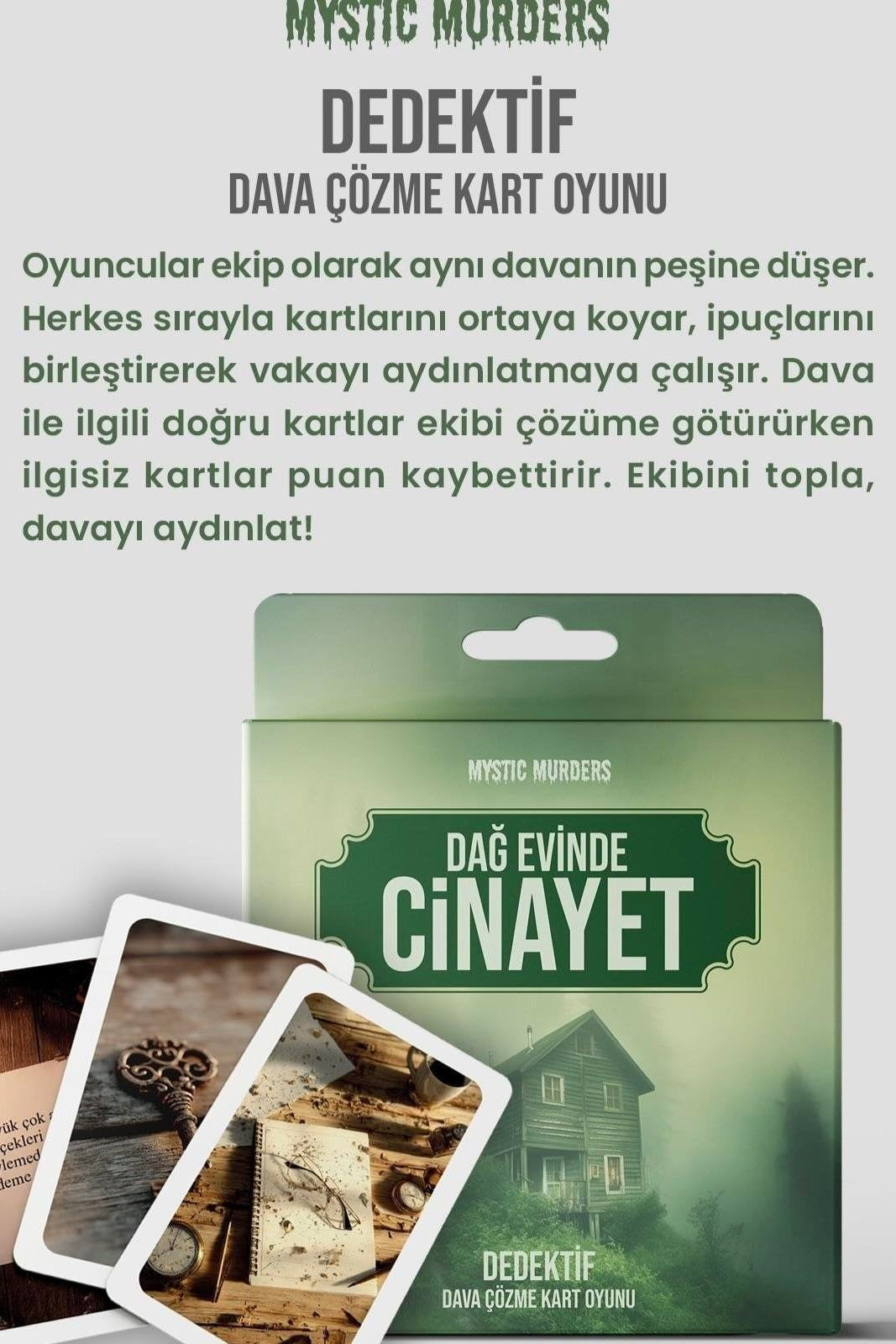 Dedektif Kart Oyunu - Dağ Evinde Cinayet