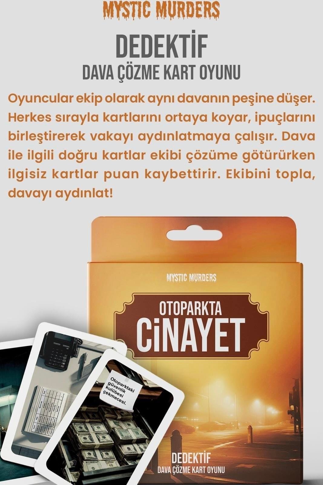 Dedektif Kart Oyunu - Otoparkta Cinayet